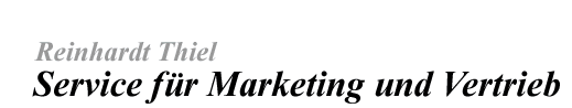 Thiel - Service f&uuml;r Marketing und Vertrieb